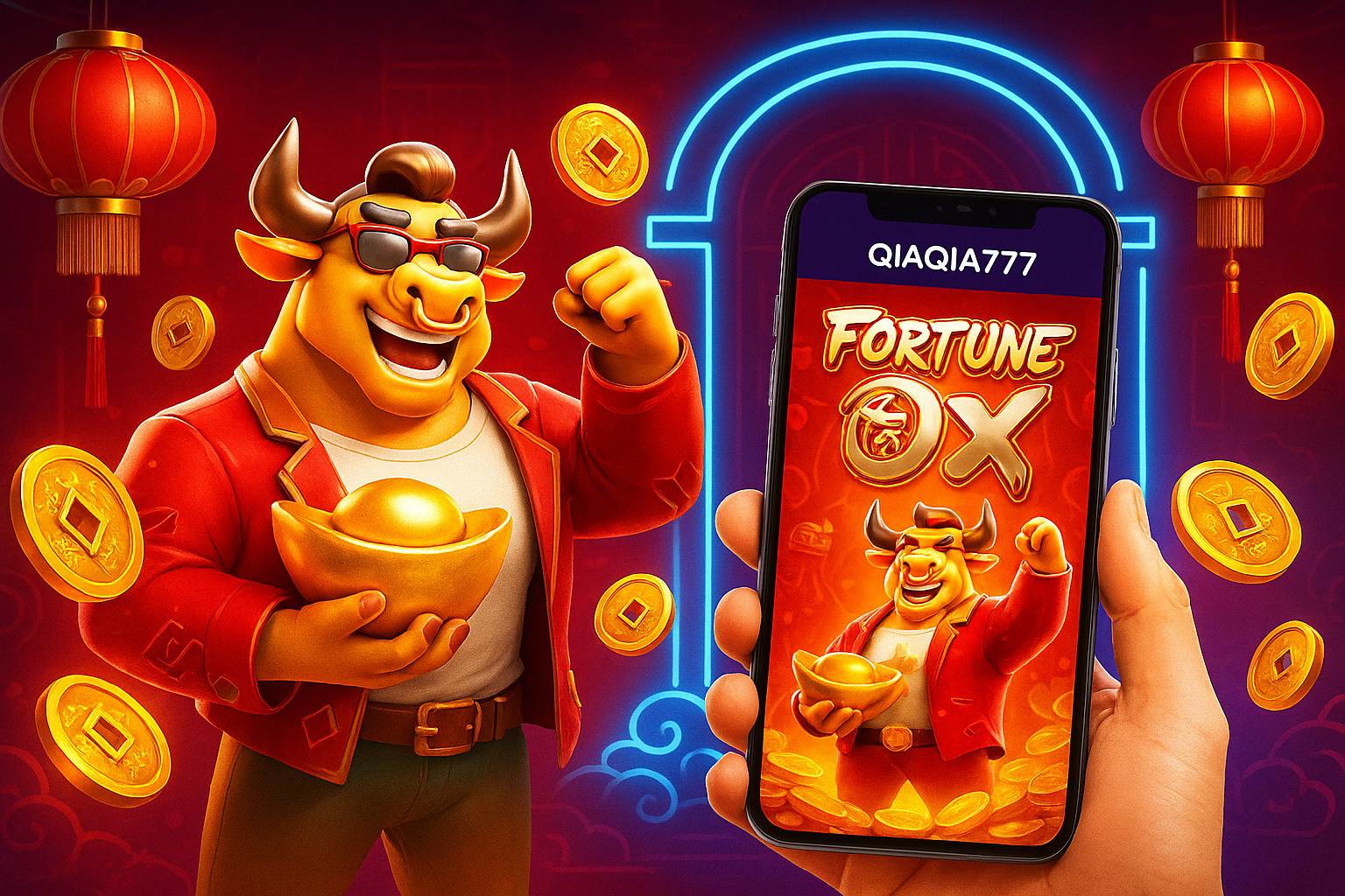 Fortune Ox no QIAQIA777 - Aposte Agora e Reivindique Seus Ganhos