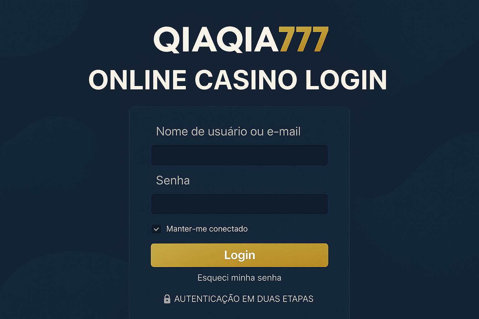 Não Perca tempo, o rRgistro na site QIAQIA777 